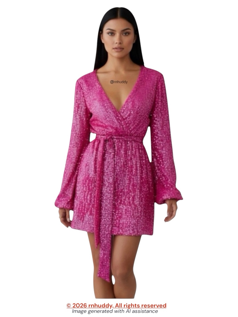 Hello Molly size 4 pink sequin dress